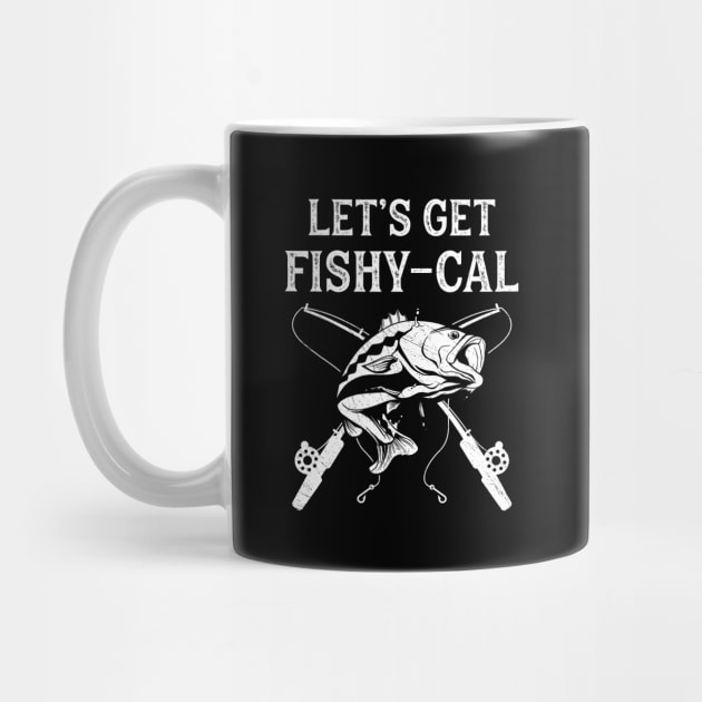 Funny Fishing Pun Let's get Fishy-Cal Fisherman by Dr_Squirrel